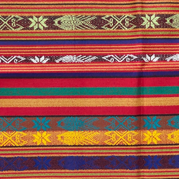 🇵🇪 PERU TABLE RUNNER / THROW / SARONG / HAND WOVEN / BED ACCENT / SCARF - Picture 9 of 10